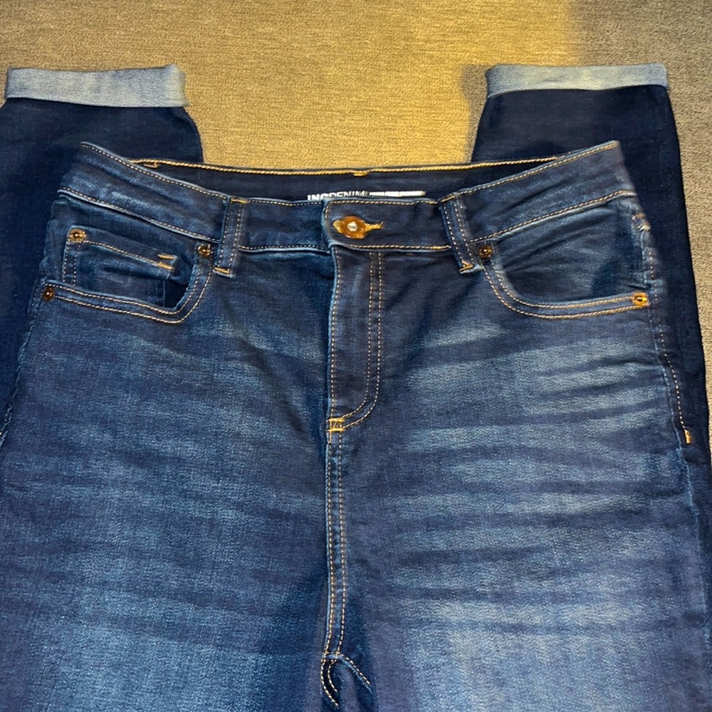 INC denim, high rise skinny jeans size 8 -$20